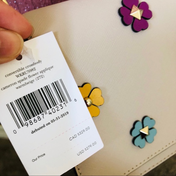 Kate Spade Cameron Flower Convertible Crossbody - Picture 10 of 11